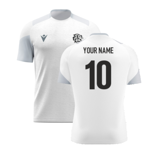 2025 Barbarians Rugby Player Training Shirt (White) (Your Name)