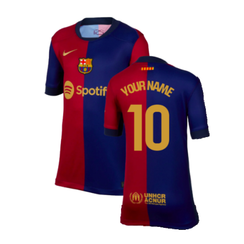 2024-2025 Barcelona Home Shirt (Kids) (Your Name)