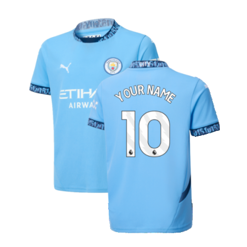 2024-2025 Man City Home Shirt (Kids) (Your Name)