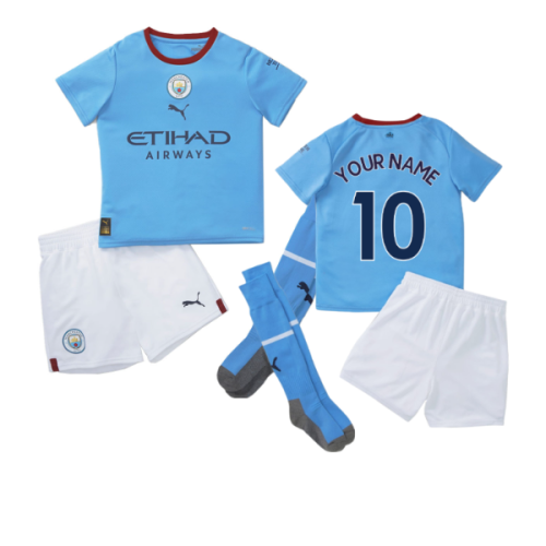 2022-2023 Man City Home Mini Kit (Your Name)