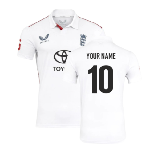 2025-2026 England Cricket ECB Limited Edition Ashes Replica Shirt (Your Name)