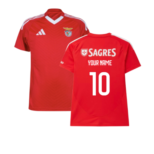 2024-2025 Benfica Home Shirt (No Sponsor) (Your Name)