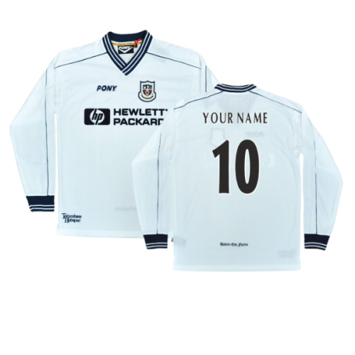 1997-1999 Tottenham Home LS Pony Retro Shirt (Your Name)