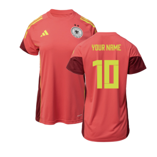 2025-2026 Germany Training Shirt (Core Pink) - Womens (Your Name)