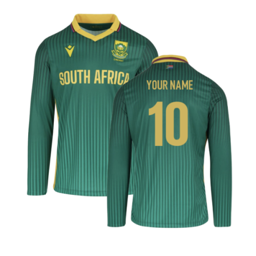 2025-2026 CSA Proteas Match Day ODI Long Sleeve Cricket Shirt (Your Name)
