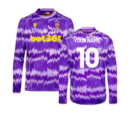 2025-2026 Stoke City Away Long Sleeve Shirt (Your Name)
