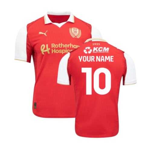 2025-2026 Rotherham United Home Shirt (Your Name)