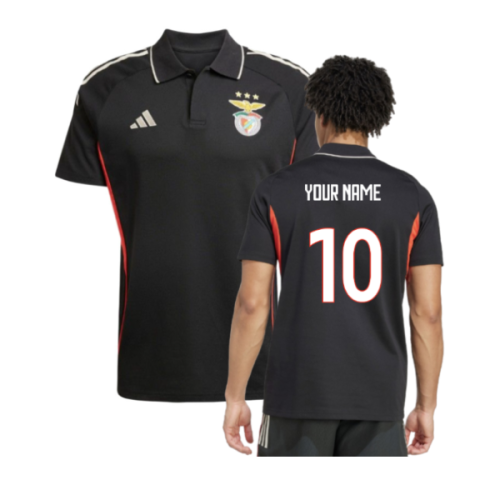 2025-2026 Benfica Polo Shirt (Black) (Your Name)