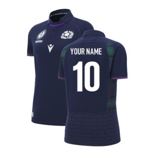 2025-2026 Scotland Home WRWC Poly Rugby Shirt (Womens) (Your Name)