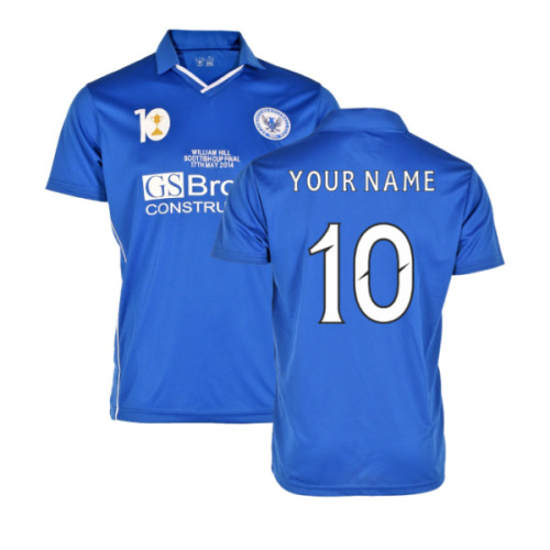 St Johnstone Scottish Cup 10th Anniversary Retro Shirt (Your Name)