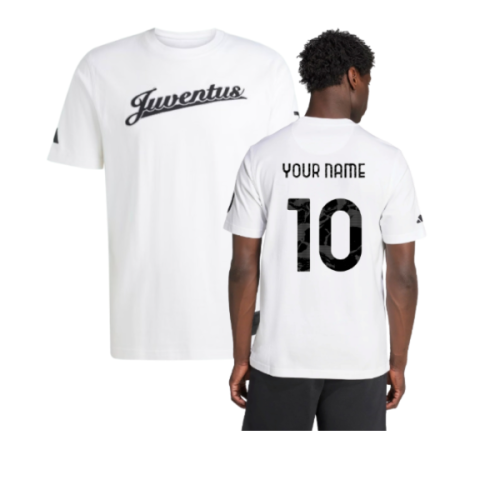2025-2026 Juventus US Tee (White) (Your Name)