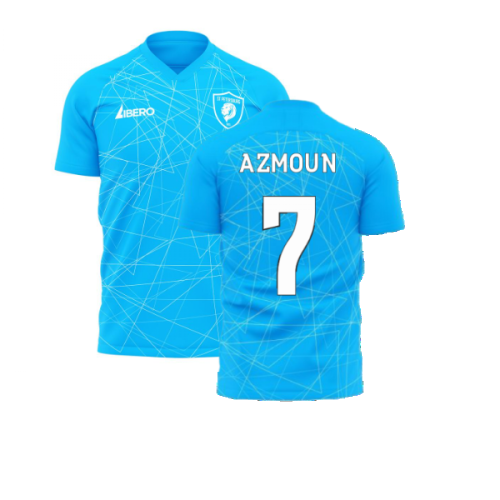 Zenit 2024-2025 Home Concept Football Kit (Libero) (AZMOUN 7)