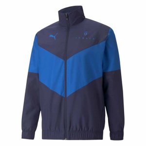 2021-2022 Italy Pre-Match Jacket (Navy) - Kids