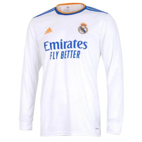 Real Madrid 2021-2022 Long Sleeve Home Shirt