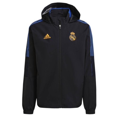 Real Madrid 2021-2022 Allweather Jacket (Black)