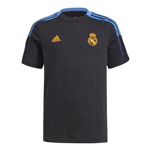 Real Madrid 2021-2022 Training Tee (Black) - Kids