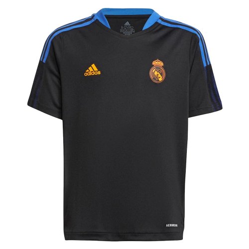 Real Madrid 2021-2022 Training Shirt (Black) - Kids