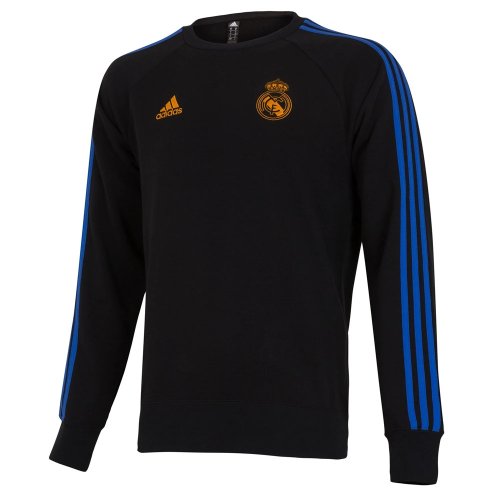 Real Madrid 2021-2022 Sweat Top (Black)