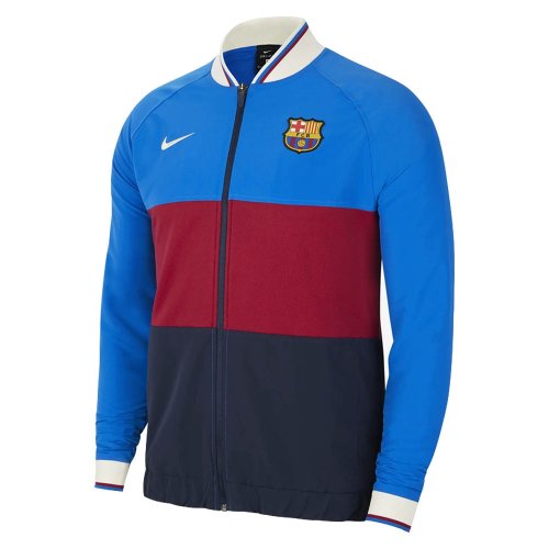 2021-2022 Barcelona Elite I96 Anthem Jacket (Blue-Red)