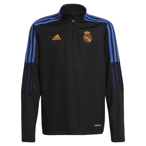 Real Madrid 2021-2022 Training Top (Black) - Kids