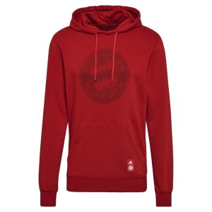 2021-2022 Bayern Munich Hooded Top (Red)