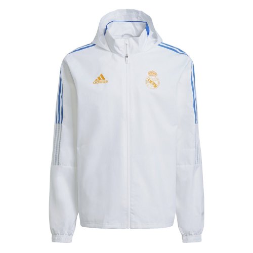 Real Madrid 2021-2022 Allweather Jacket (White)