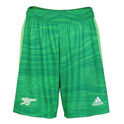 Arsenal 2021-2022 Home Goalkeeper Shorts (Solar Lime) - Kids