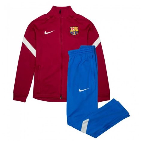 2021-2022 Barcelona Dry Squad Tracksuit (Noble Red) - Kids