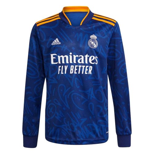 Real Madrid 2021-2022 Long Sleeve Away Shirt