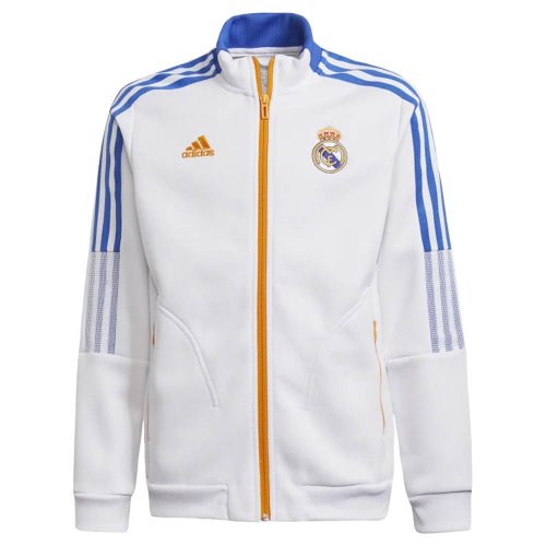 Real Madrid 2021-2022 Anthem Jacket (White) - Kids