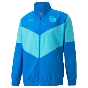 2021-2022 Marseille Pre-Match Jacket (Electric Blue)