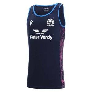 2021-2022 Scotland Poly Dry Gym Singlet (Navy)