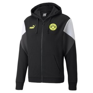 2021-2022 Borussia Dortmund FtblCulture FZ Hoody (Black)