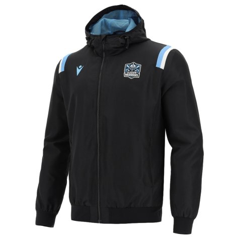 2021-2022 Glasgow Warriors Travel Micro Full Zip Hooded Sweatshirt