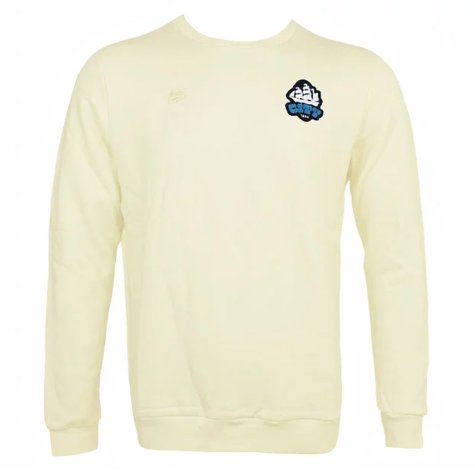 2021-2022 Man City FtblFeat Crew Sweat (White)