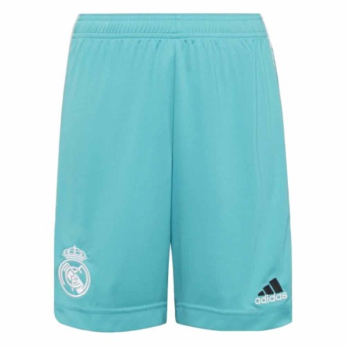 Real Madrid 2021-2022 Third Shorts (Aqua) - Kids