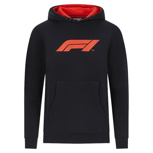 2022 Formula 1 F1 Large Logo Hooded Sweat (Black) - Kids