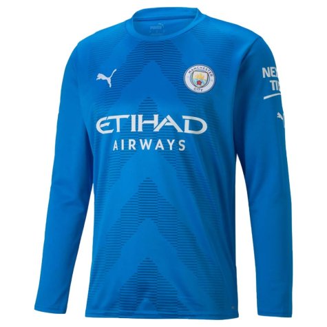 2022-2023 Man City LS Goalkeeper Shirt (Electric Blue)