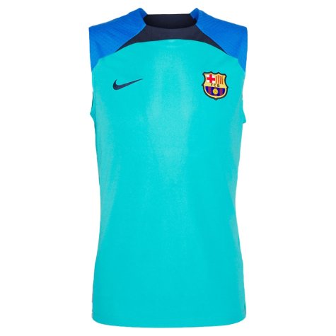 2022-2023 Barcelona Sleeveless Top (Aqua)