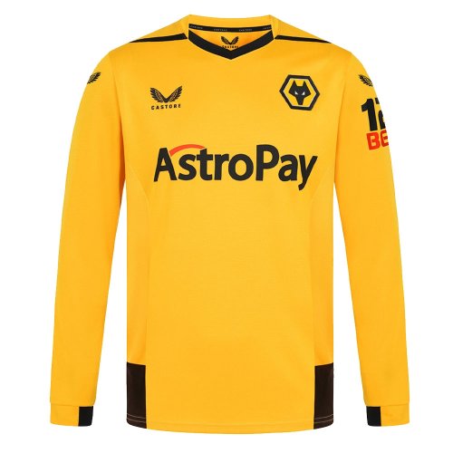 2022-2023 Wolves Long Sleeve Home Shirt