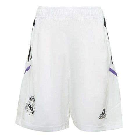 2022-2023 Real Madrid Training Shorts (White) - Kids