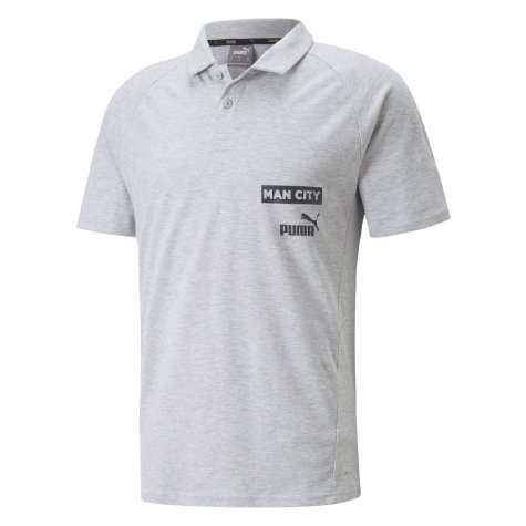 2022-2023 Man City Casuals Polo (Light Grey)