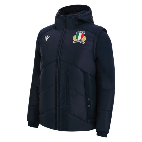 2022-2023 Italy Official Padded Bomber Jacket (Navy)