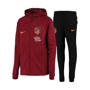 2022-2023 Atletico Madrid Strike Hooded Tracksuit (Team Red) - Kids