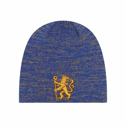 2022-2023 Chelsea Lion Crest MARL SKULL BEANIE Navy