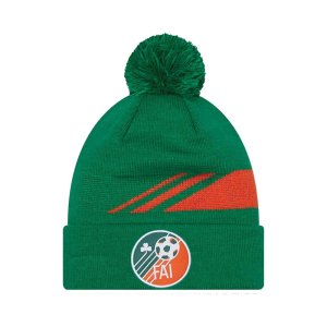 2022-2023 Ireland FAI Stripe Bobble Cuff Beanie