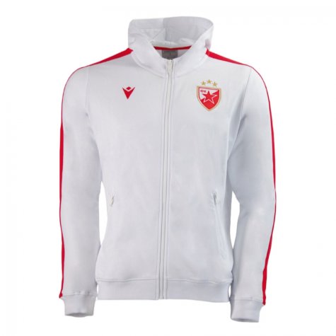 2022-2023 Red Star Belgrade Travel Hooded Zipped Sweatshirt