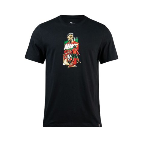 2022-2023 Portugal Ronaldo Player Tee (Black)