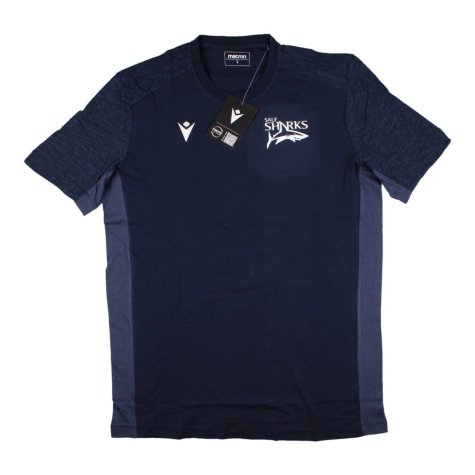 2022-2023 Sale Sharks Travel Cotton Tee (Navy)