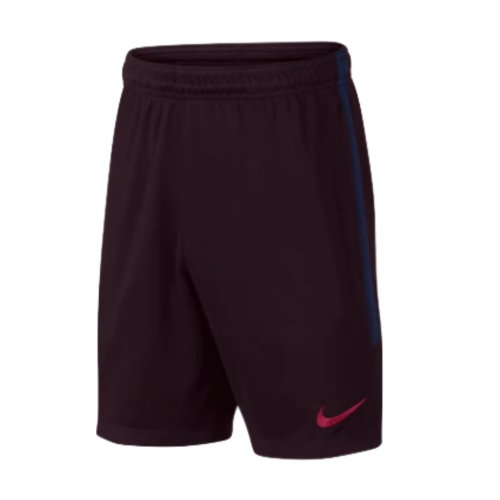 2019-2020 Barcelona Longer Knit Shorts (Burgundy Ash) - Kids